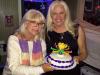 Karen presented friend Helen with this cake & cool candle at her birthday celebration at BJ’s.